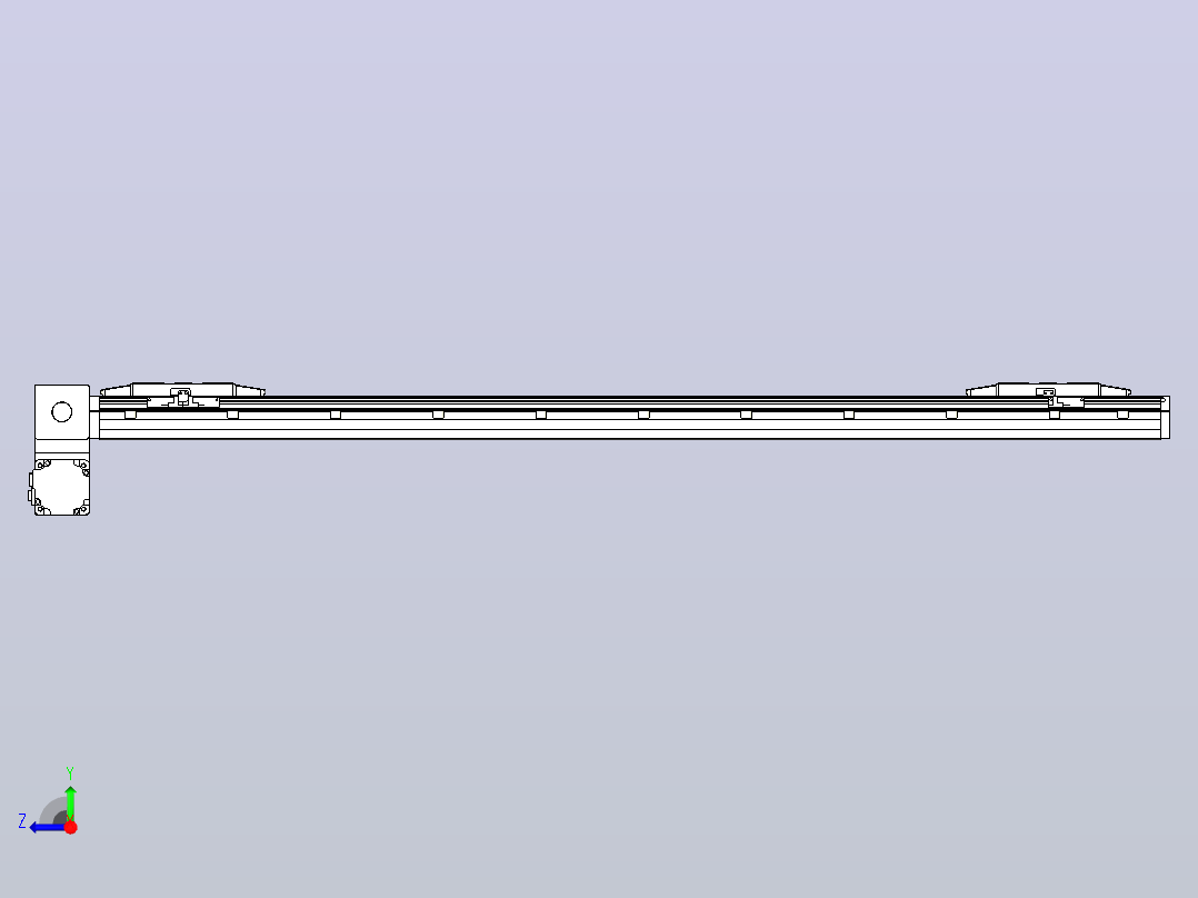 皮带直线轴双滑块型TPA-GCBS-150-P80-L500-LP-M75-N3右视图