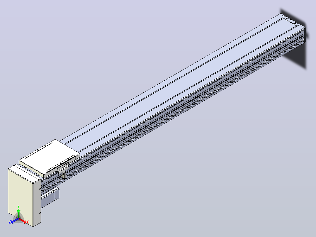 滚珠丝杠直线轴带导轨全封闭TPA-HCR-120D-1610C-L1050-MP-Y-P40-N3主视图