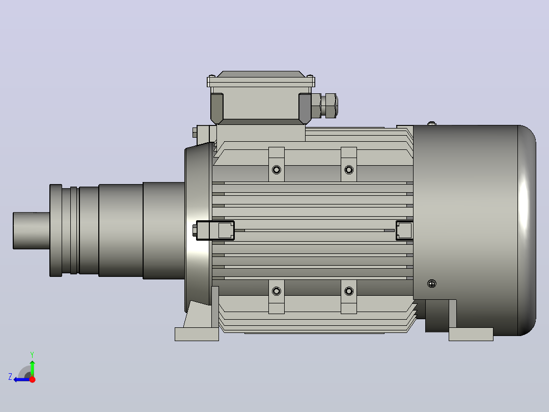 YKK系列高压三相异步电动机（6kV）[YKK5002-8]右视图
