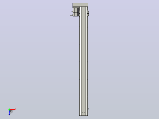 SYS12-BL-1050-200W滚珠花健、支撑座、滚珠丝杠、交叉导轨、直线模组.STEP俯视缩略图
