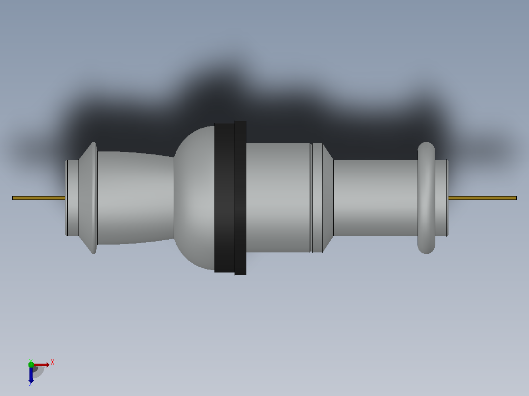 CB-10-12KV╱630A户内高压陶瓷穿墙套管[CB-10／200]俯视图