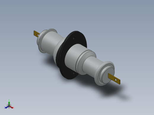 CB-10-12KV╱630A户内高压陶瓷穿墙套管[CB-10／200]正等轴测缩略图