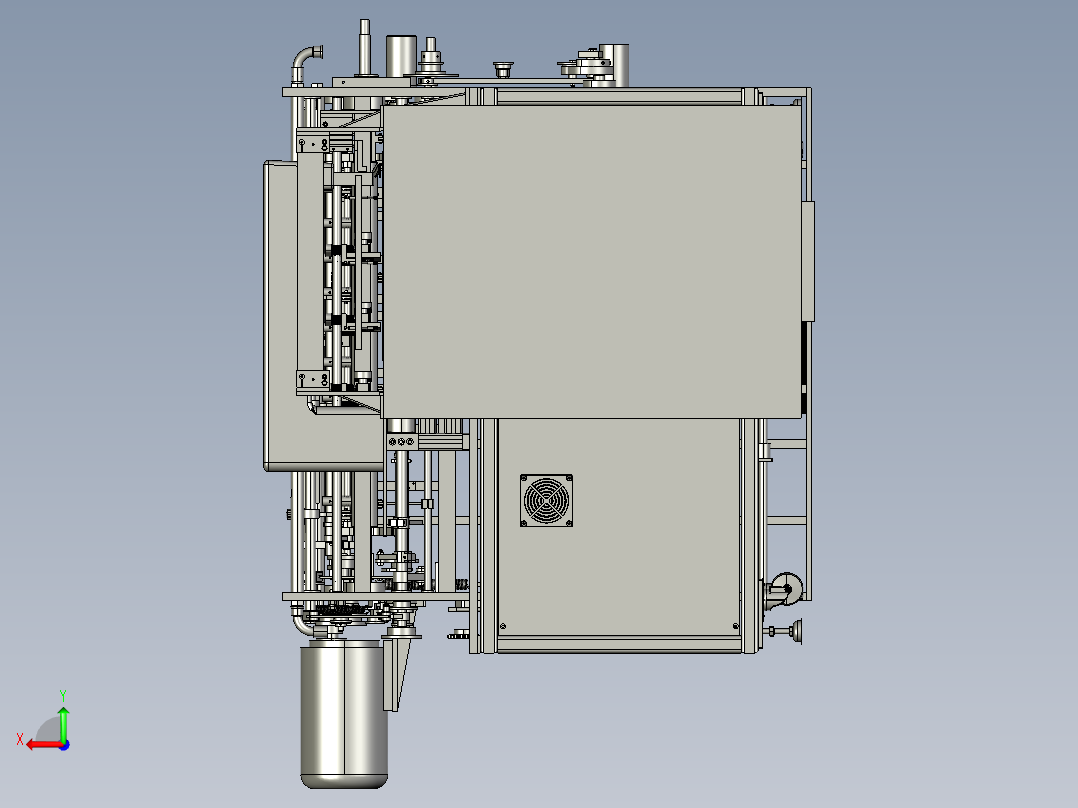 卷布自动折边_缝合_剪线头后视图