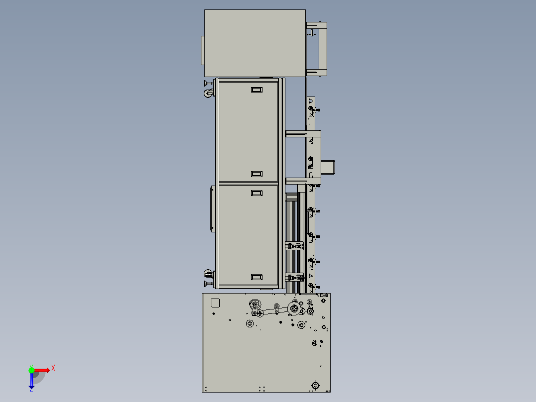 卷布自动折边_缝合_剪线头俯视图