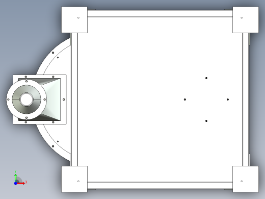 粉体定量稳流供料系统（全套3D和CAD图）前视缩略图