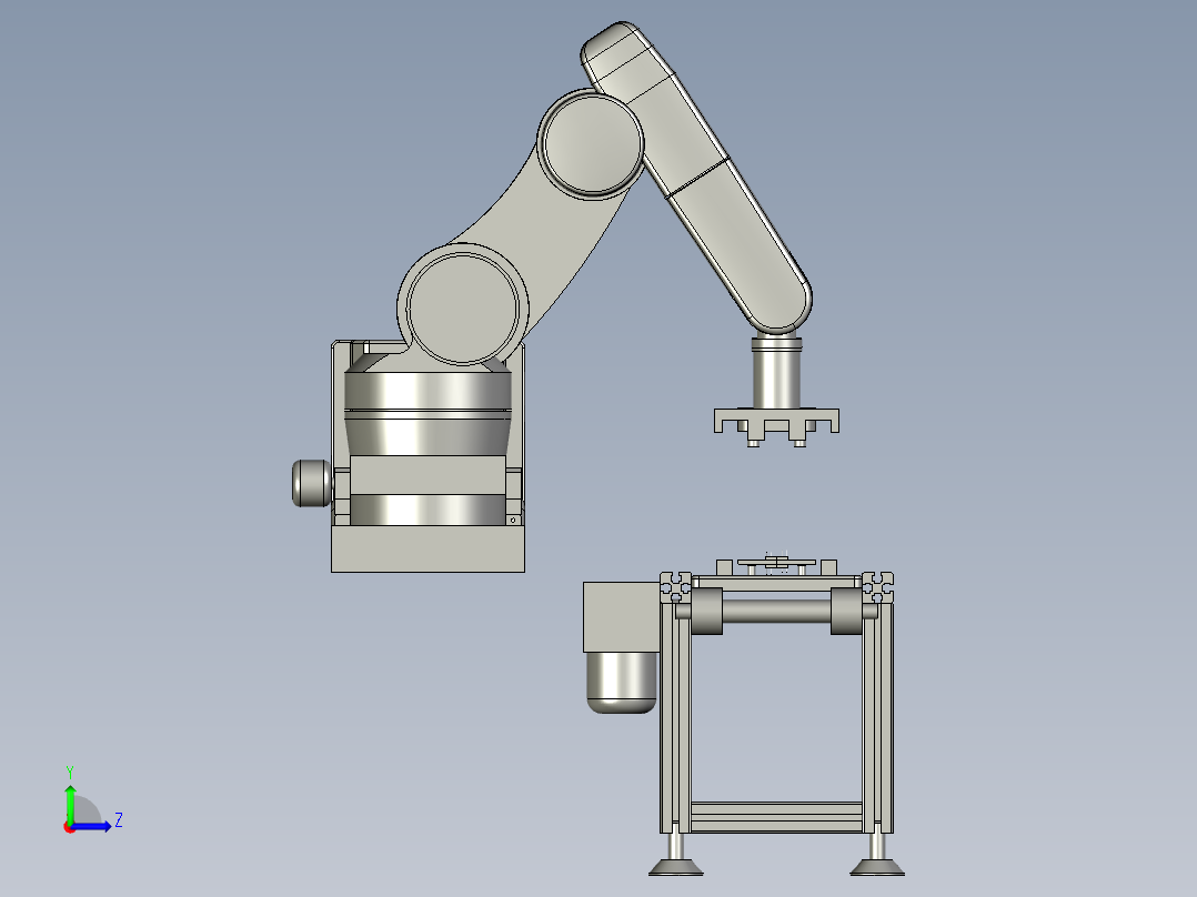 端子组合机3D模型左视图