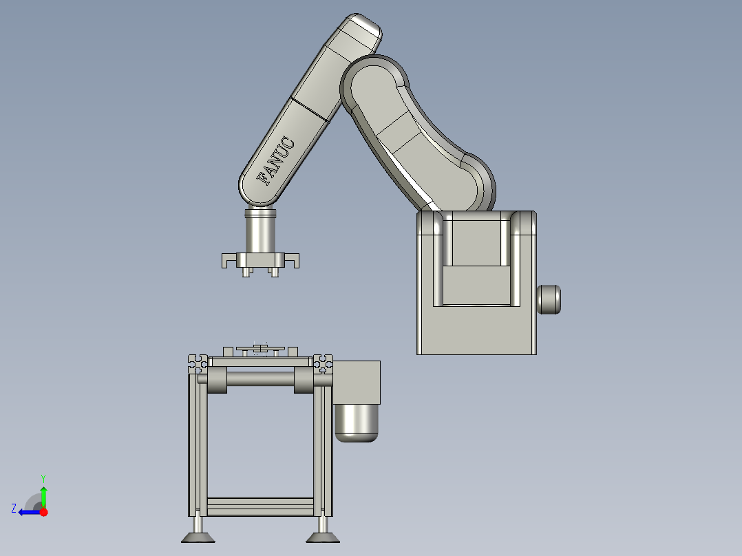 端子组合机3D模型右视图