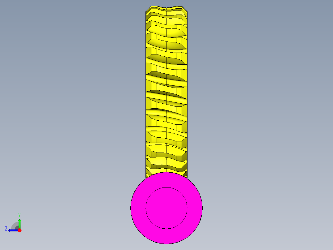 齿轮传动模拟右视图
