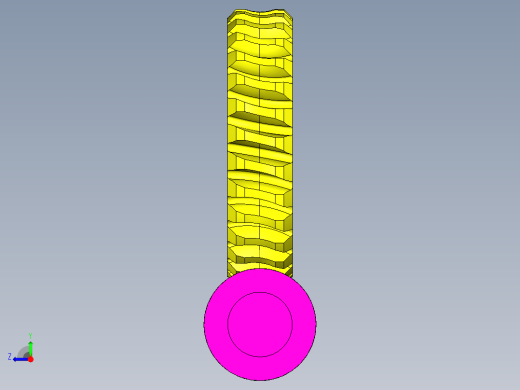 齿轮传动模拟右视缩略图