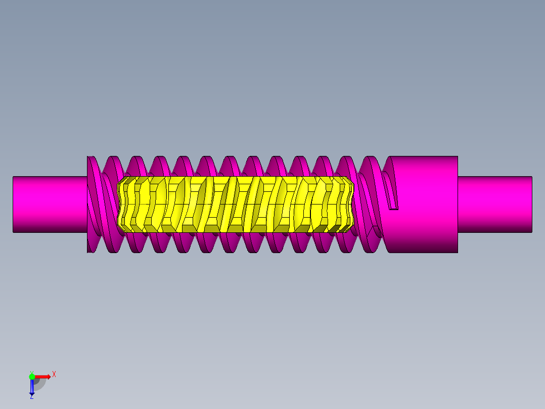 齿轮传动模拟俯视图