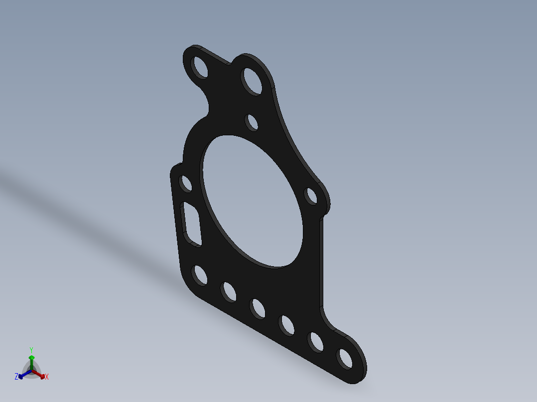 普通垫片正等轴测图