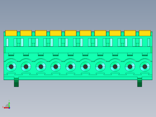 DEGSON 2EDG 系列 5.0mm 可插拔接线端子组-2EDGKDB-5.0-10P-14-00AH后视缩略图