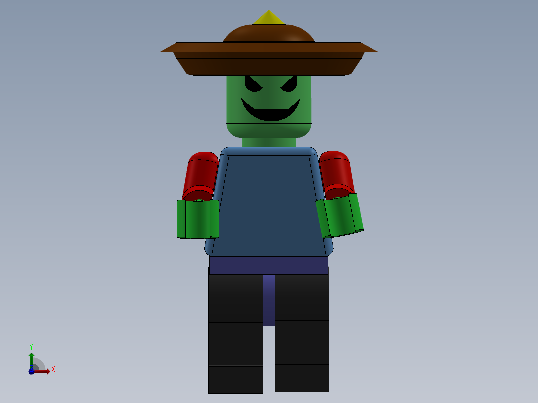 乐高模型前视图