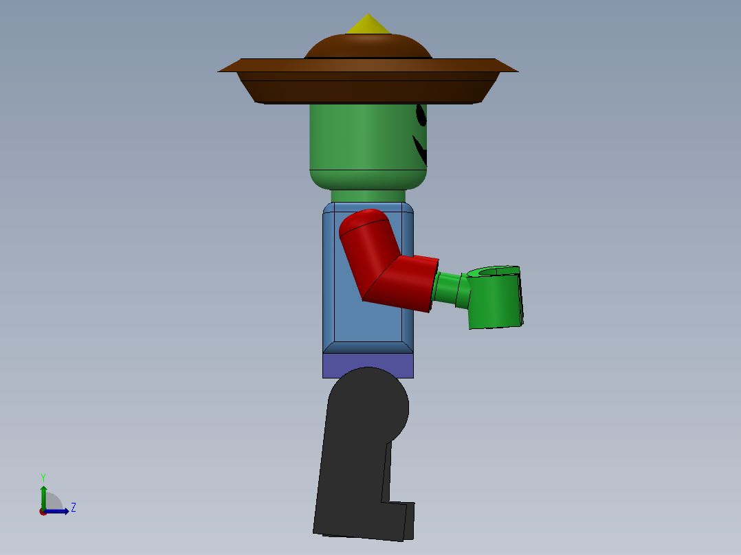 乐高模型左视图