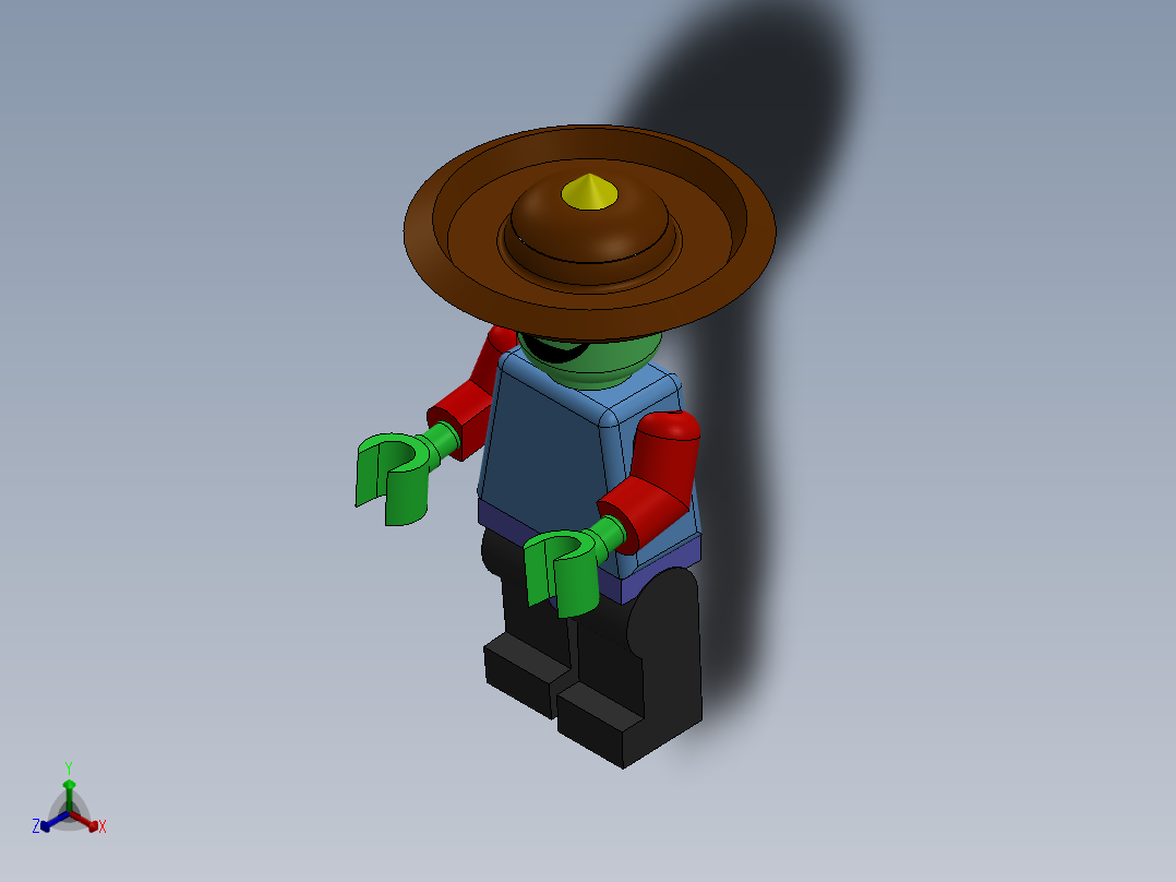 乐高模型正等轴测图