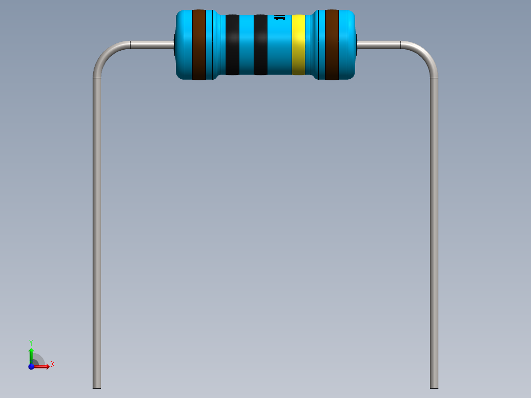 电容器 二极管 电阻器-Resistor 1M Ohm 1 Watt前视图