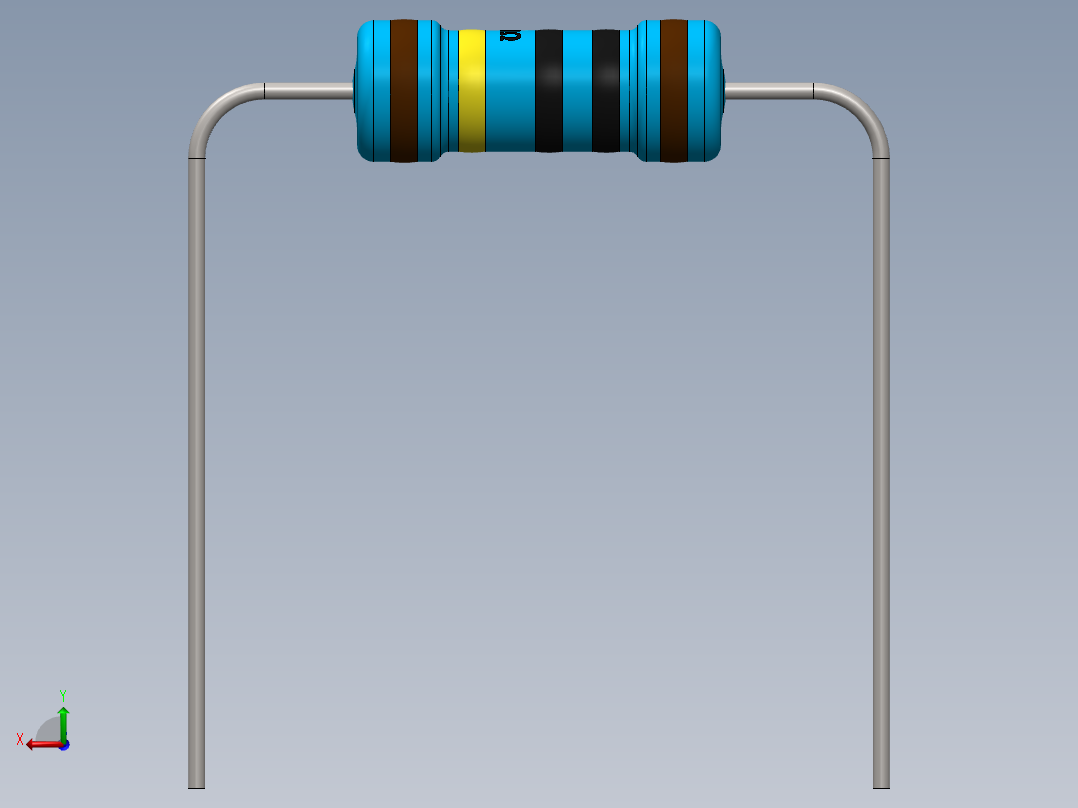 电容器 二极管 电阻器-Resistor 1M Ohm 1 Watt后视图
