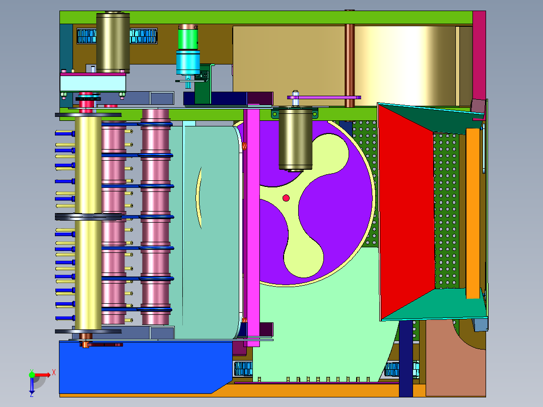 拾取与装卸的智能化小车俯视图