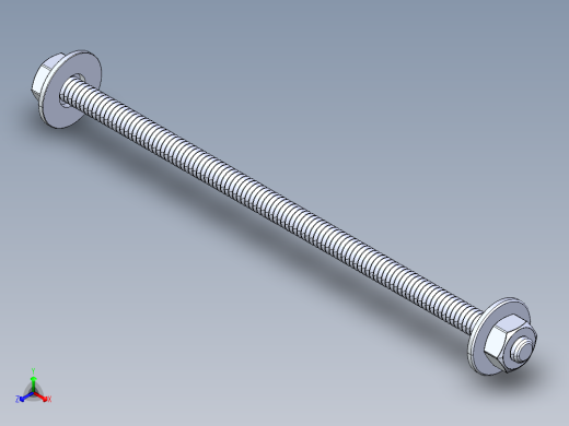 紧固件-IGES 0.2500 All-Thread