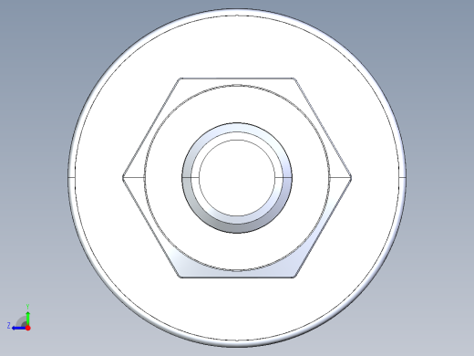 紧固件-IGES 0.2500 All-Thread右视缩略图