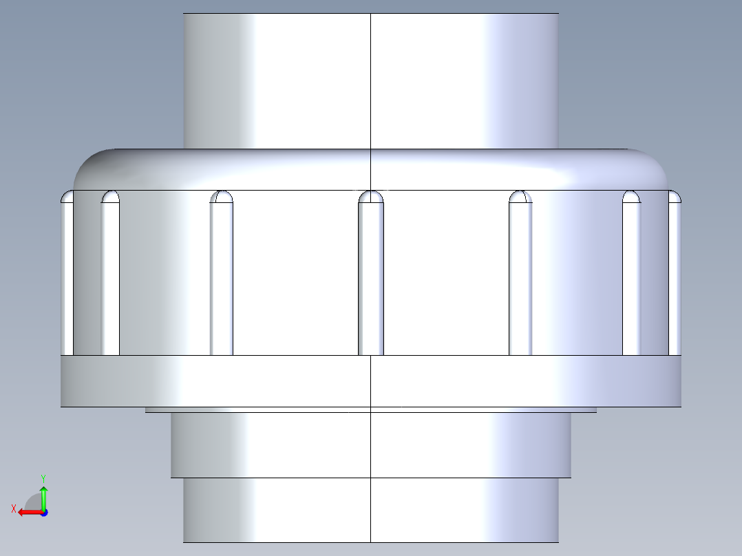 CPVC管件30-Sch80_Union T375_FPTxFPT_9858-375-010_1in后视图