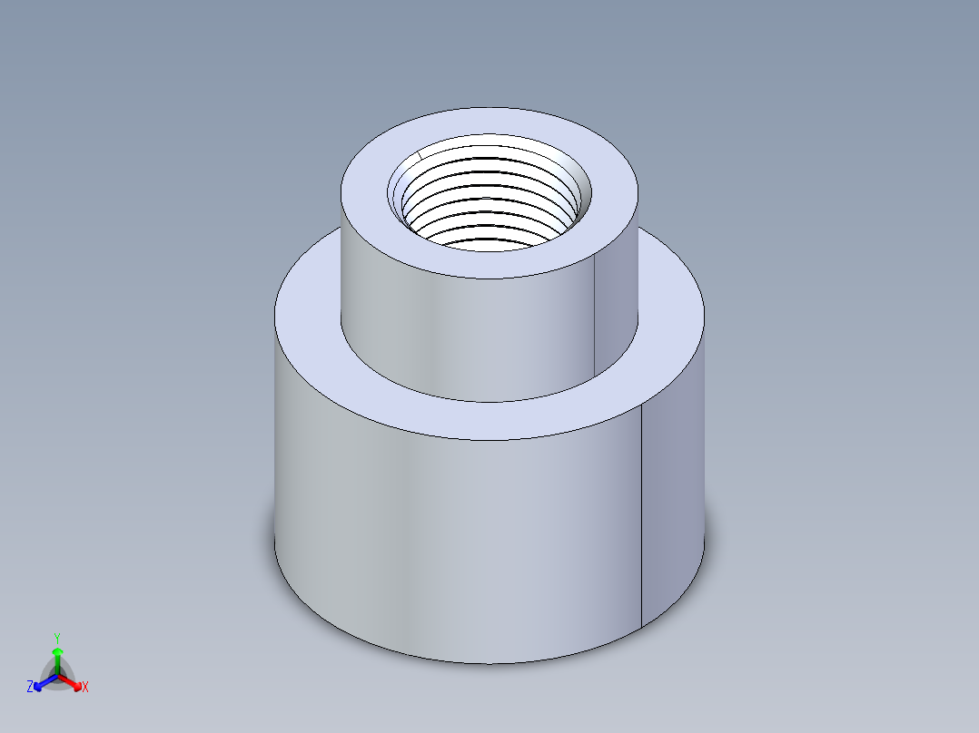 聚氯乙烯配件13-Sch80_ReducerCoupling_FPTxFPT_830-130_1in x 0.5in主视图