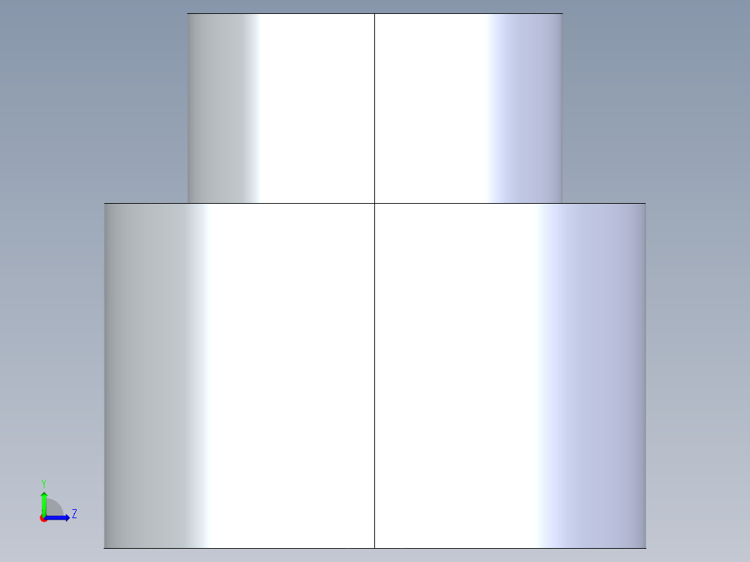 聚氯乙烯配件13-Sch80_ReducerCoupling_FPTxFPT_830-130_1in x 0.5in左视图