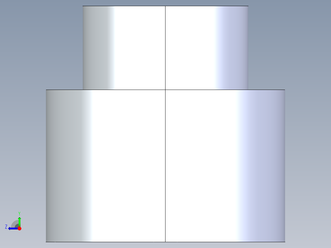 聚氯乙烯配件13-Sch80_ReducerCoupling_FPTxFPT_830-130_1in x 0.5in右视图