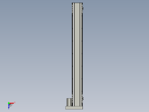 直线模组LHA170-S1400-R设计图纸俯视缩略图