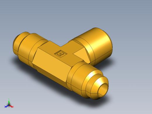 扩口式工业通用硬管接头Male Branch Tee 145F-5-4主视缩略图