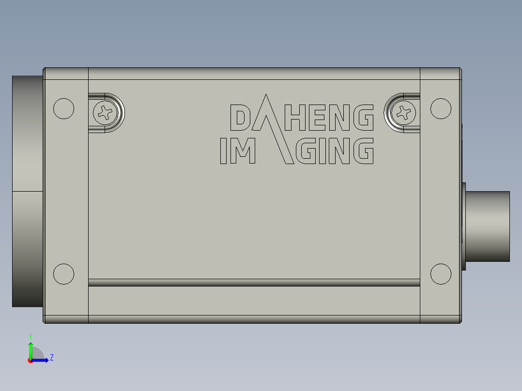 大恒相机镜头Daheng_ME2P-G-P_3D_Drawing多系列图纸左视图