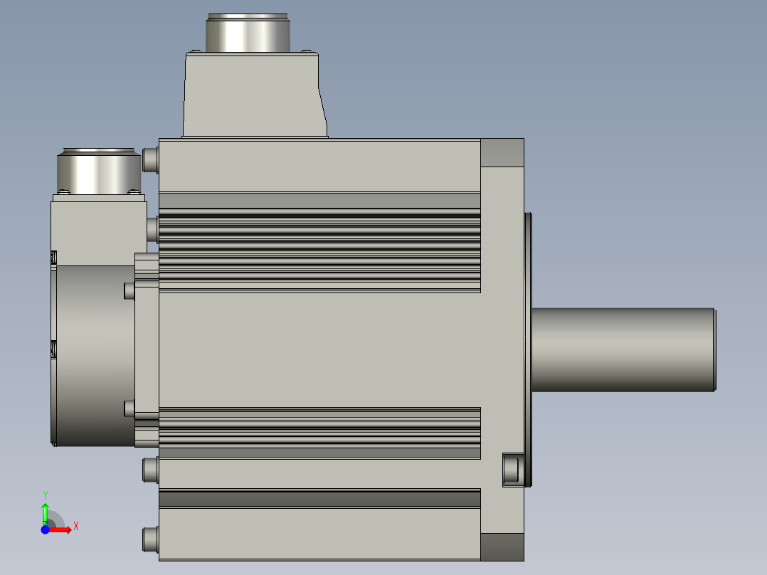 3000W MHME伺服马达前视图