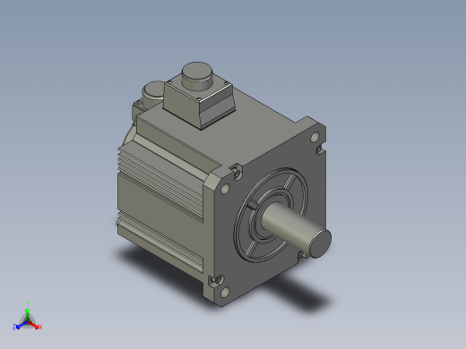 3000W MHME伺服马达正等轴测缩略图