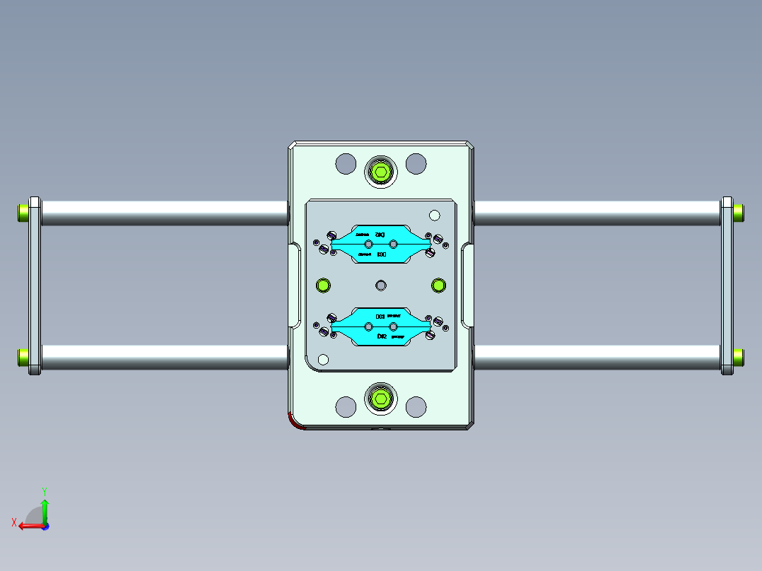 埋钉治具后视图