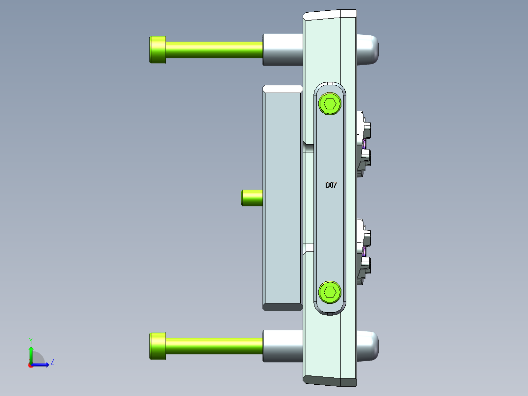 埋钉治具左视图