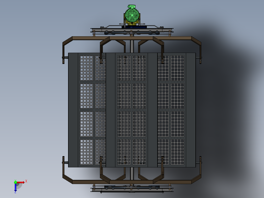 立体旋转车库俯视图