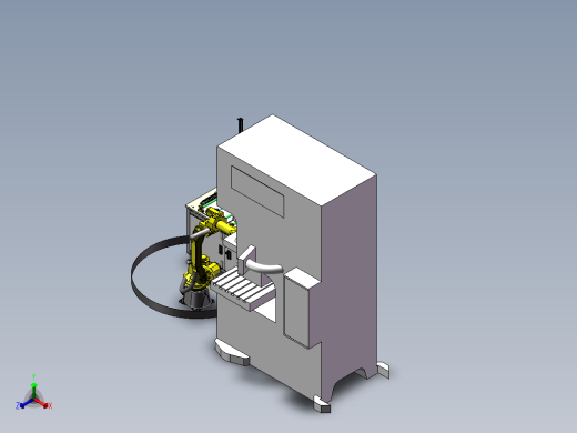 上料冲压设备正等轴测缩略图