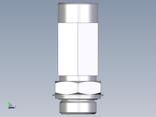卡套式工业通用硬管接头EO_Adjustable_locknut_run_tee_LEE25SROMDCF左视缩略图