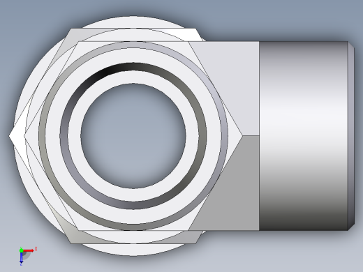 卡套式工业通用硬管接头EO_Adjustable_locknut_run_tee_LEE25SROMDCF俯视缩略图