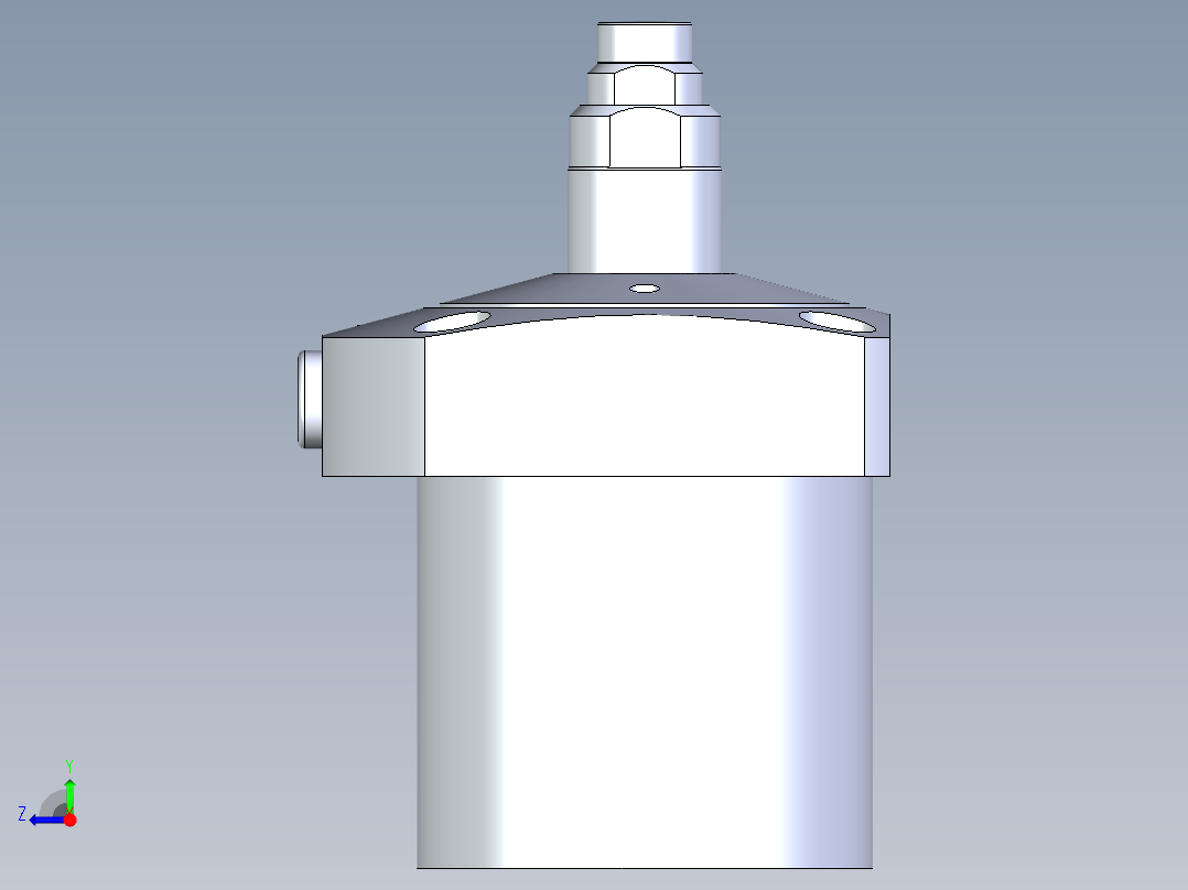 KOSMEKLC0652-CxM-E多系列多零件图纸模型右视图