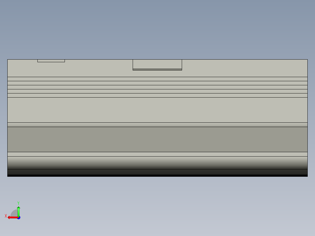 基恩士CV-110controler_kc图纸模型后视图