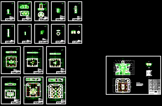 齿轮螺栓垫片冲压成形工艺与模具设计【17张CAD图】缩略图