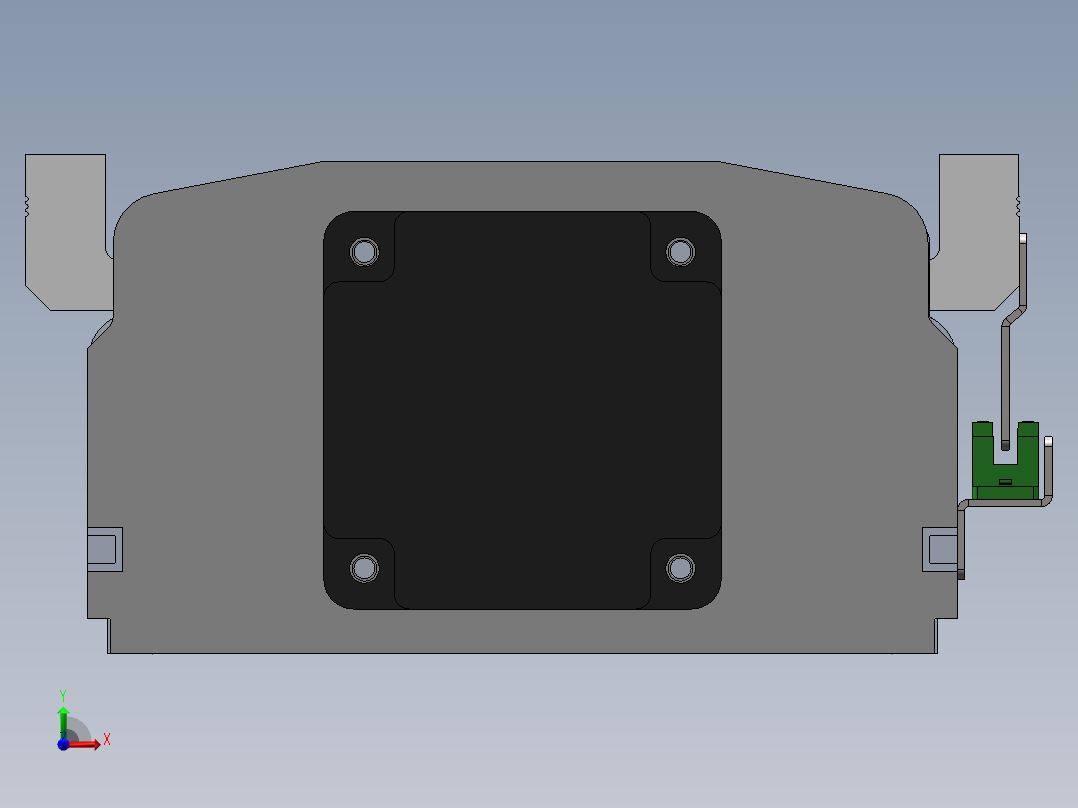 电动滑台模组SDM175直连模型前视图