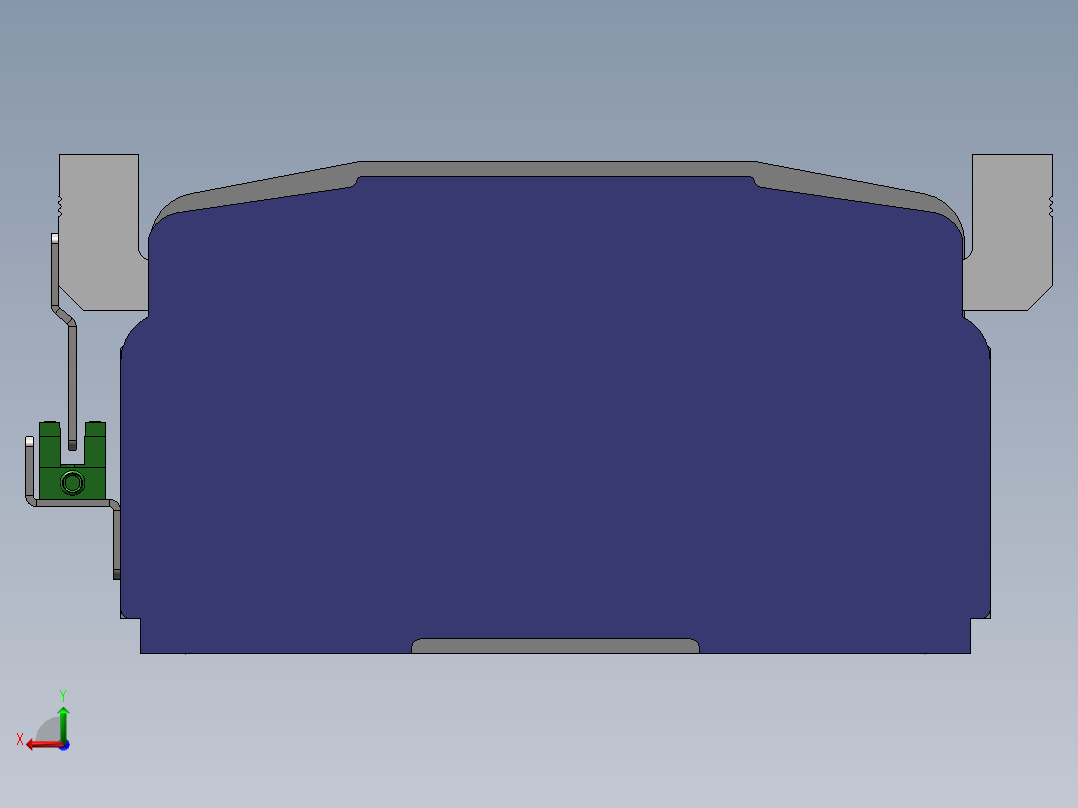 电动滑台模组SDM175直连模型后视图