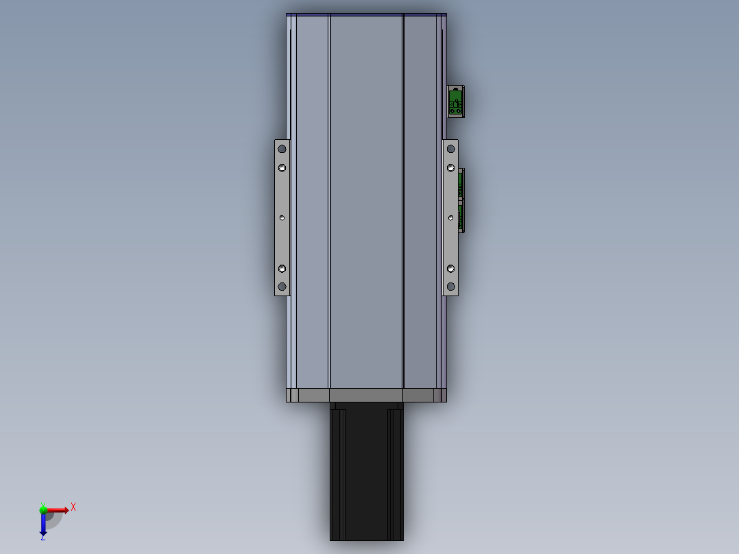 电动滑台模组SDM175直连模型俯视图