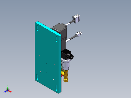 齿轮计量泵正等轴测缩略图