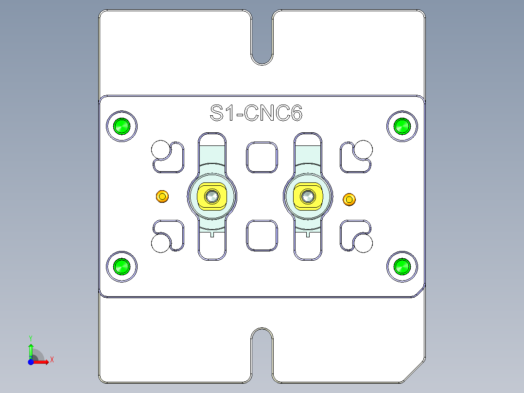 S1-CNC6笔记本CNC工装夹具三维模型-0227前视图