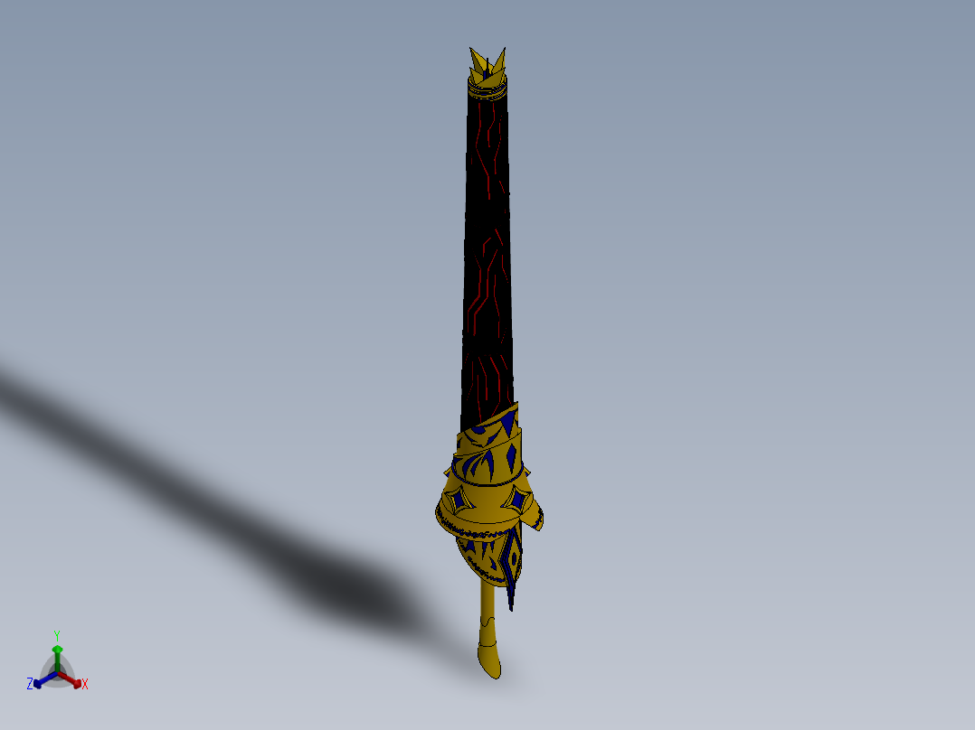 剑、宝剑(93)主视图