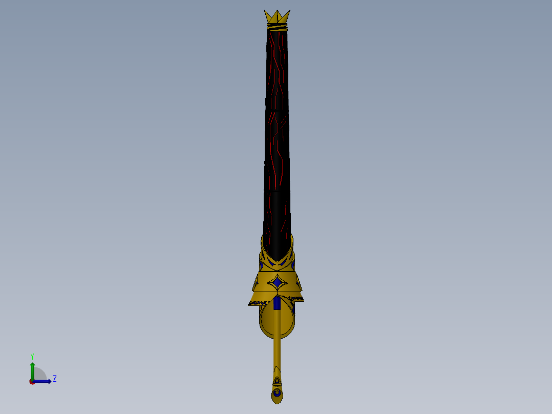 剑、宝剑(93)左视图