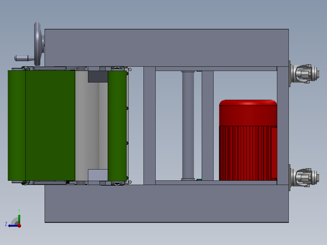 半自动压面机sw20可编辑右视图